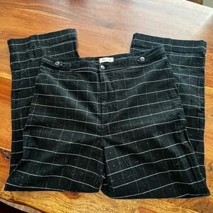 Madewell Women’s Black Grid Pants- size 33